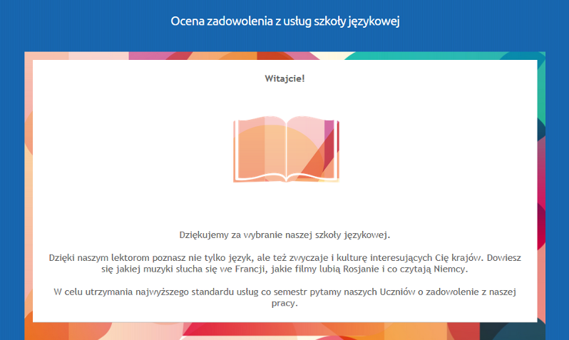 Ocena zadowolenia z usług szkoły językowej